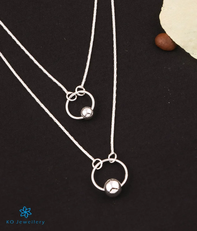 ladies necklaces moon-The Alexa Silver Layered Necklace