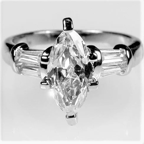 Ladies engagement rings beam shine -Laurain 2ct Marquise Solitaire Engagement Ring | 2.8ct