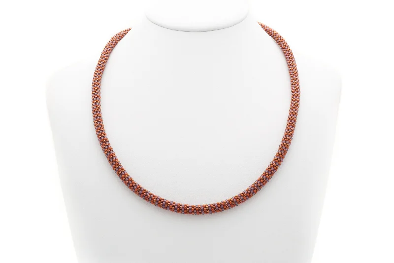 ladies necklaces patterned-Mahogany Majesty Necklace