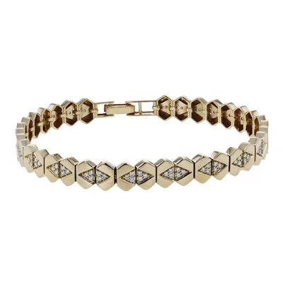 ladies bracelets meaningful-Bracelet in 18k Gold with Diamonds LB2469