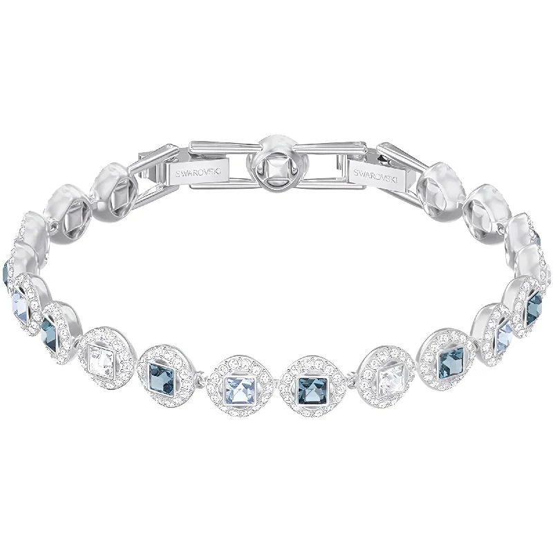 ladies bracelets retro design-Swarovski Women's Bracelet - Angelic Square Crystals with Rhodium Plated | 5289514