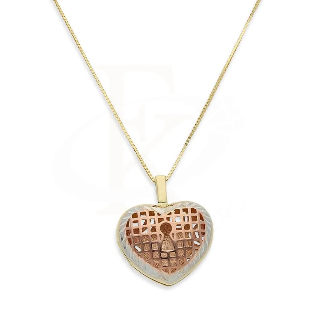 ladies necklaces yellow-Gold Key For My Heart Necklace  (Chain with Pendant) 18KT - FKJNKL18K2398