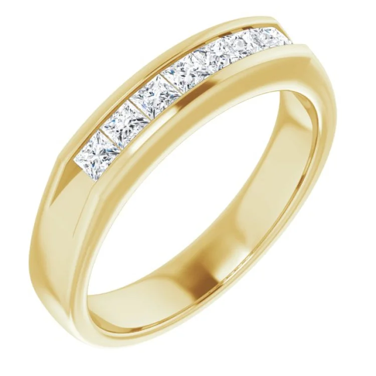 Ladies rings pure gem shine -14K Yellow 3/4 CTW Natural Diamond Ring