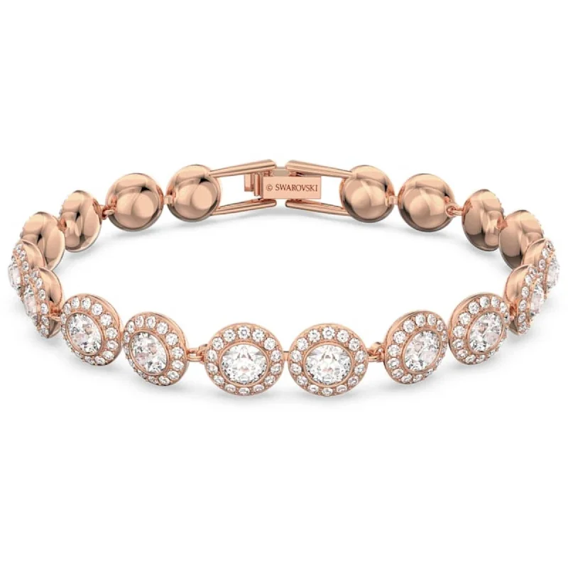 ladies bracelets resale-Swarovski Women's Bracelet - Angelic Crystals Rose Gold Plated, Medium | 5240513