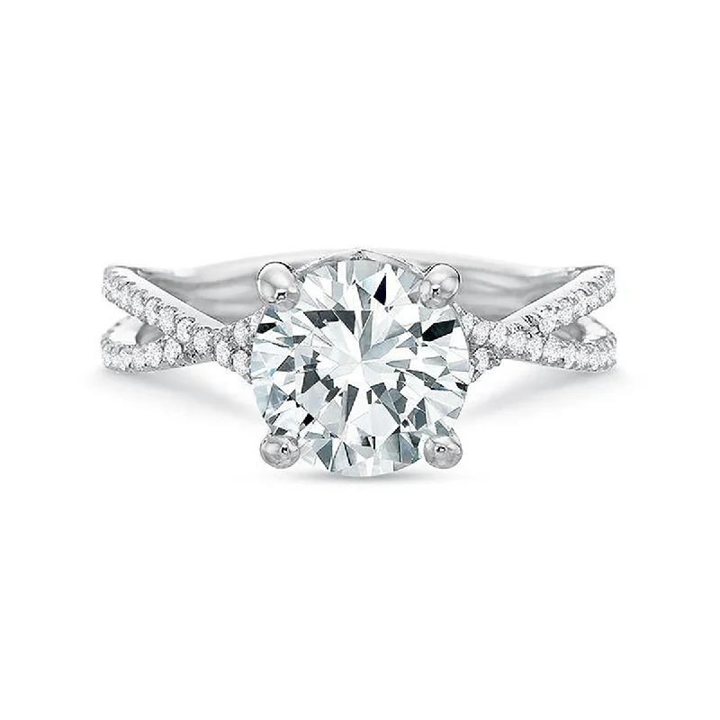 Ladies engagement rings gem shine -Extraordinary Diamond Engagement Ring Setting