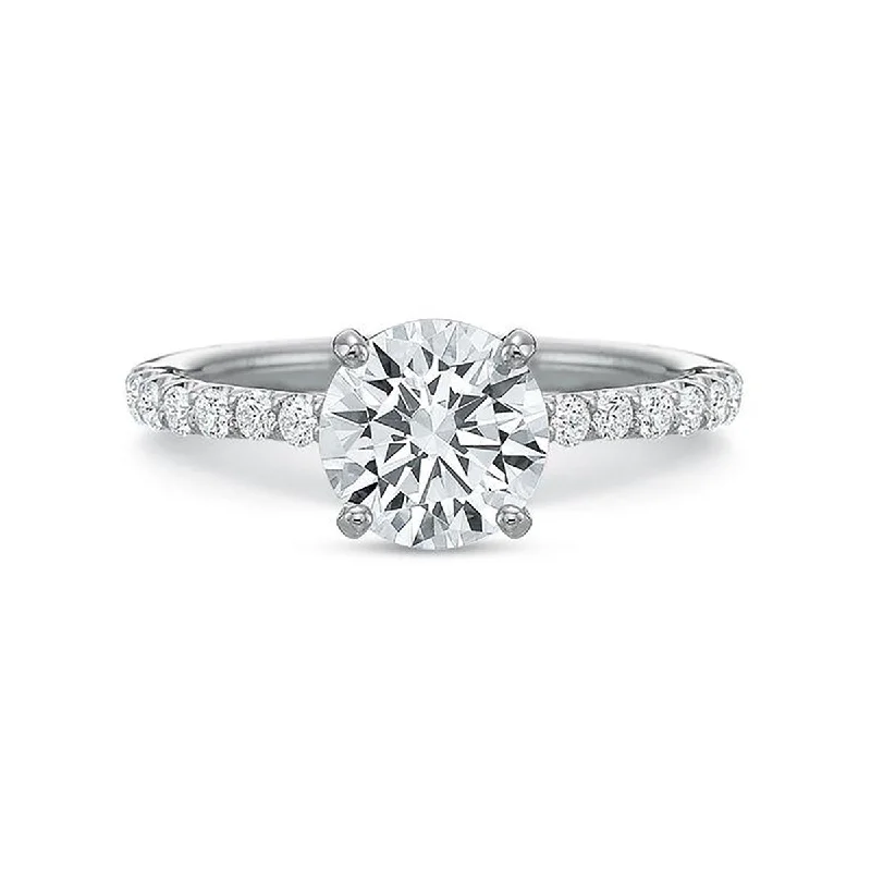 Ladies engagement rings dusk glow -New Aire Diamond Engagement Ring Setting