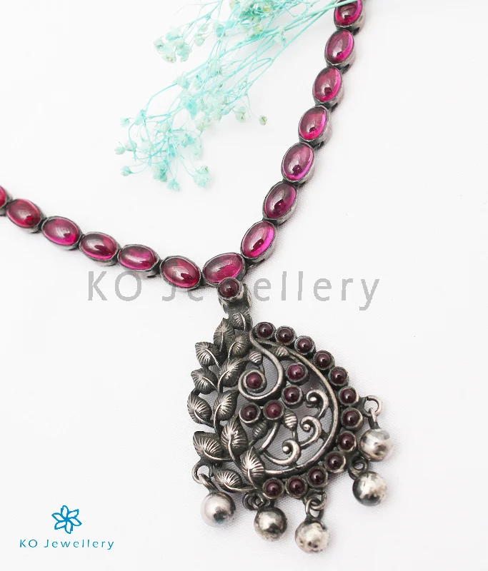 ladies necklaces care-The Ojal Silver Kemp Necklace (Oxidised)