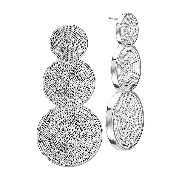 Ladies earrings tie radiance -Ladies Fashion Earrings