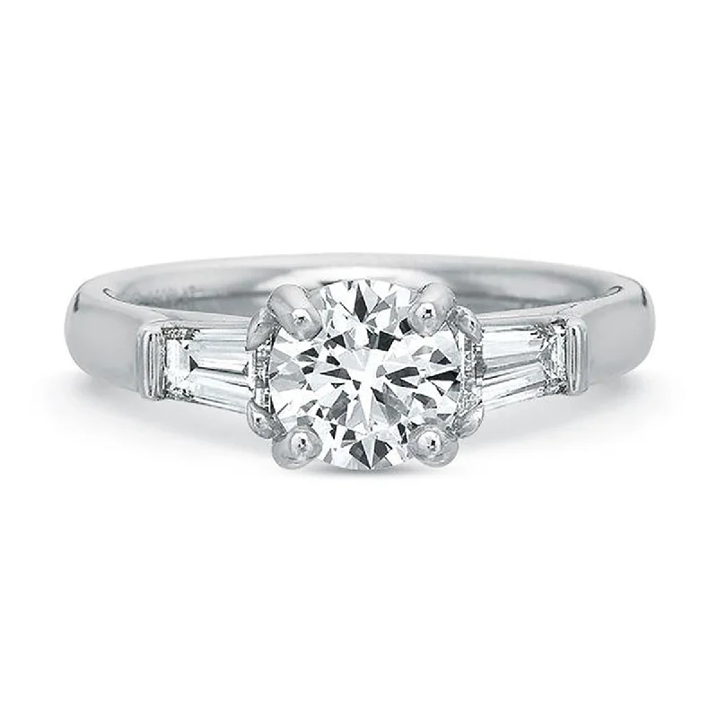 Ladies engagement rings wild radiance -3 Stone Diamond Engagement Ring Setting