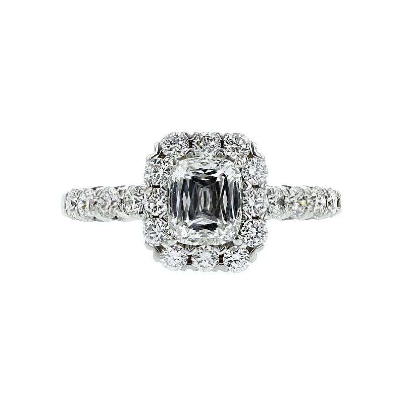 Ladies engagement rings dual shine -L'Amour Crisscut Diamond Engagement Ring