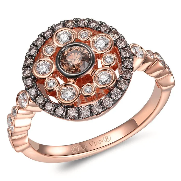 Ladies rings rugged glow -Le Vian 14K Strawberry Gold Ring