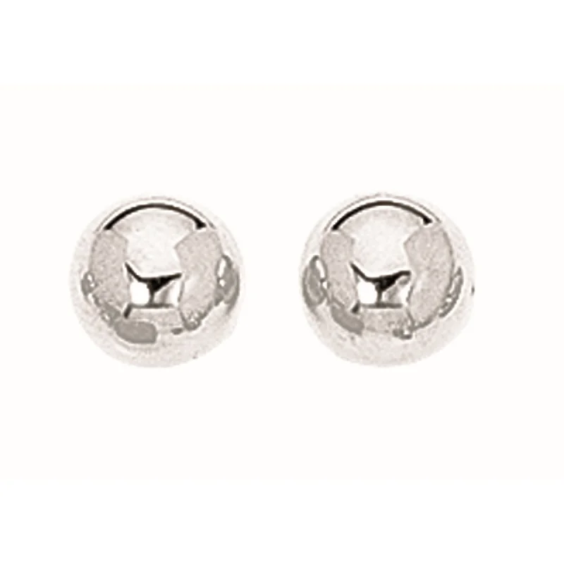 Ladies earrings gaze radiance -Silver 8MM Ball Earring