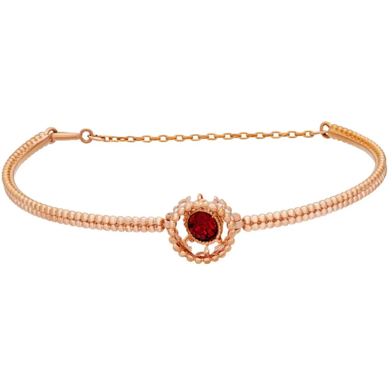 ladies bracelets rainbow-Swarovski Women's Bracelet - Oxygen Red Crystal Matte Rose Gold Plated | 5482675