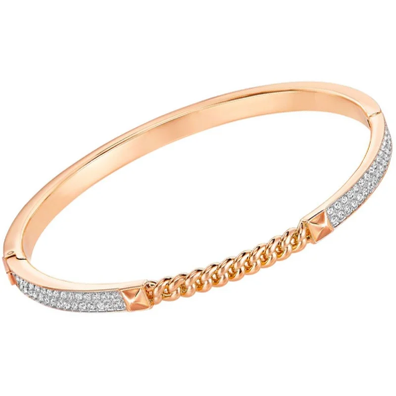 ladies bracelets high quality-Swarovski Women's Bangle Bracelet - Fiction Rose Gold Plated with Crystals | 5230676