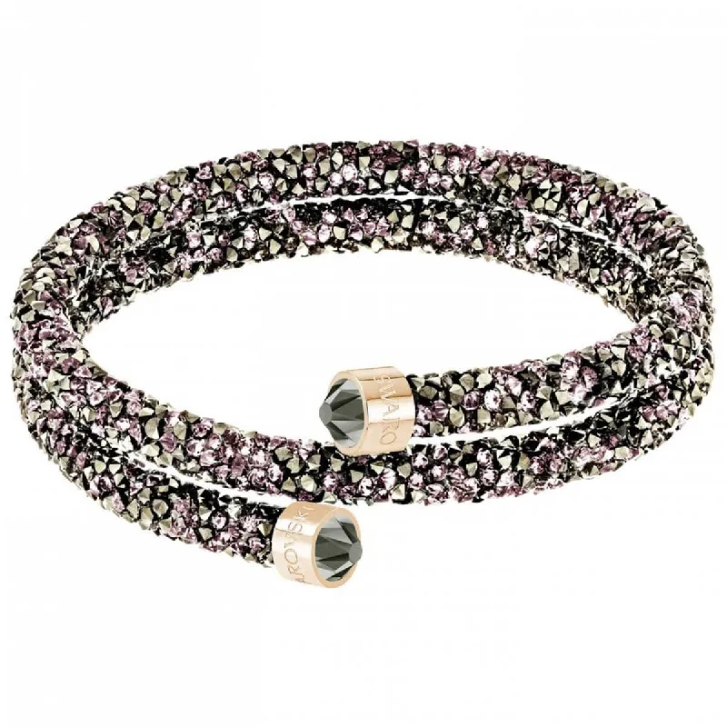 ladies bracelets ratings-Swarovski Women's Double Bangle Bracelet - Crystaldust, Rose | 5348102