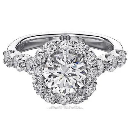 Ladies engagement rings vintage charm -Crisscut Diamond Engagement Ring