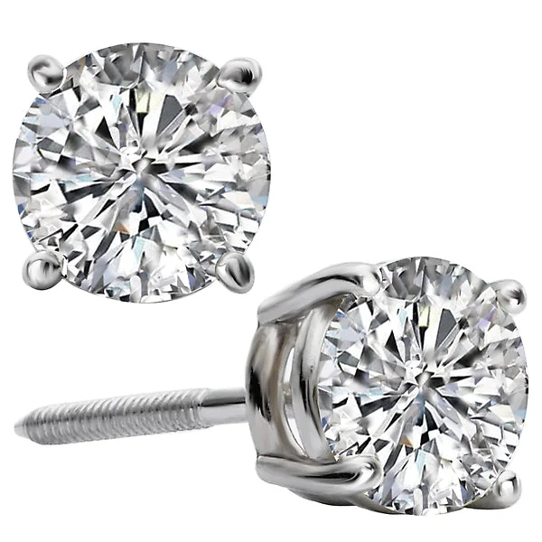 Ladies earrings jet shine -Ladies Fashion Diamond Earrings