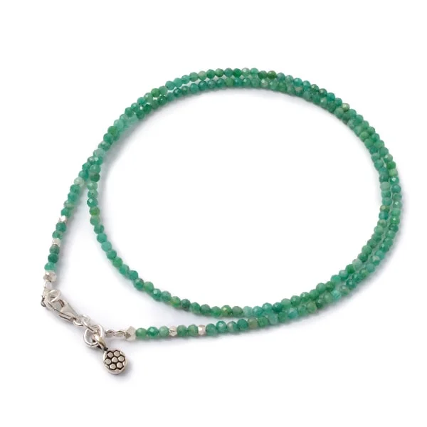 ladies necklaces custom-PHADUA / Amazonite (2mm) cut beads / necklace / anklet