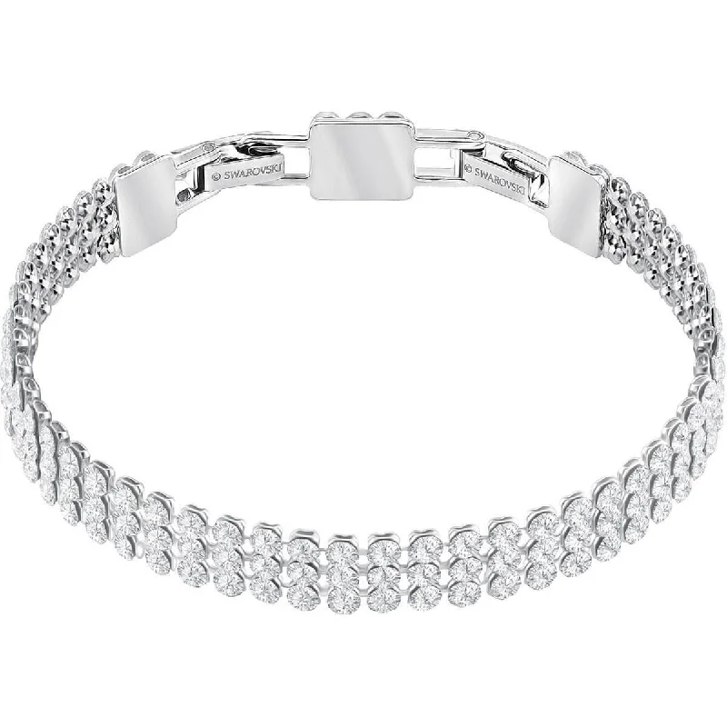 ladies bracelets zales-Swarovski Women's Fit Bracelet - Palladium Plated, Silver Tone | 5363516