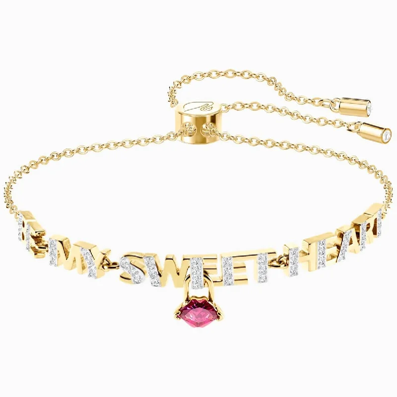 ladies bracelets office-Swarovski Women's Bracelet - Melt Your Heart Yellow Gold Plated | 5446015