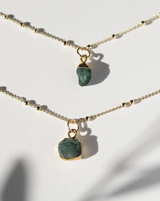 ladies necklaces top rated-May | Emerald Necklace