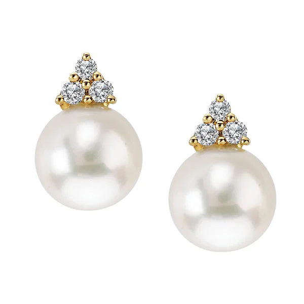 Ladies earrings cord radiance -Ladies Fashion Pearl Earrings