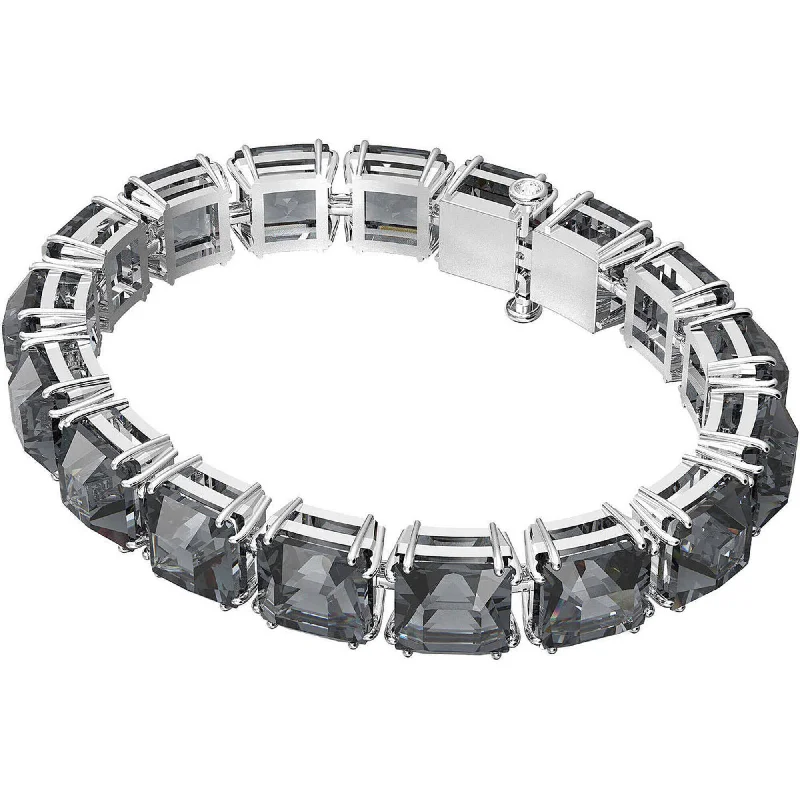 ladies bracelets office-Swarovski Unisex Bracelet - Millenia Grey Crystals with Ruthenium Plated | 5612682