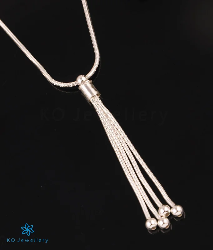 ladies necklaces heirloom-The Tassel Silver Necklace